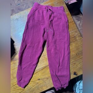 lululemon raspberry joggers